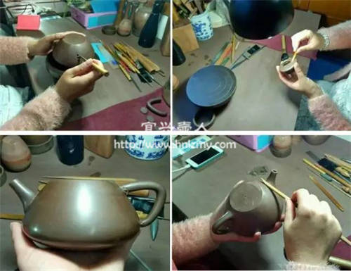 半手工紫砂壶的制作过程图文详解